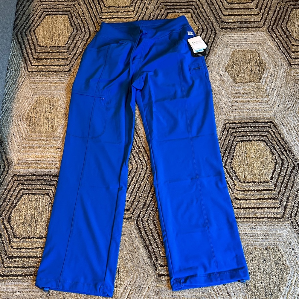 Cherokee Infinity Women's 4-Pocket STRETCH Drawstring Scrub Pants Small NWT